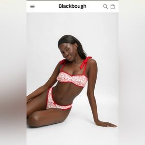 BlackBough bikini Blair Bralette top and Blair Ruffled Tease bottoms